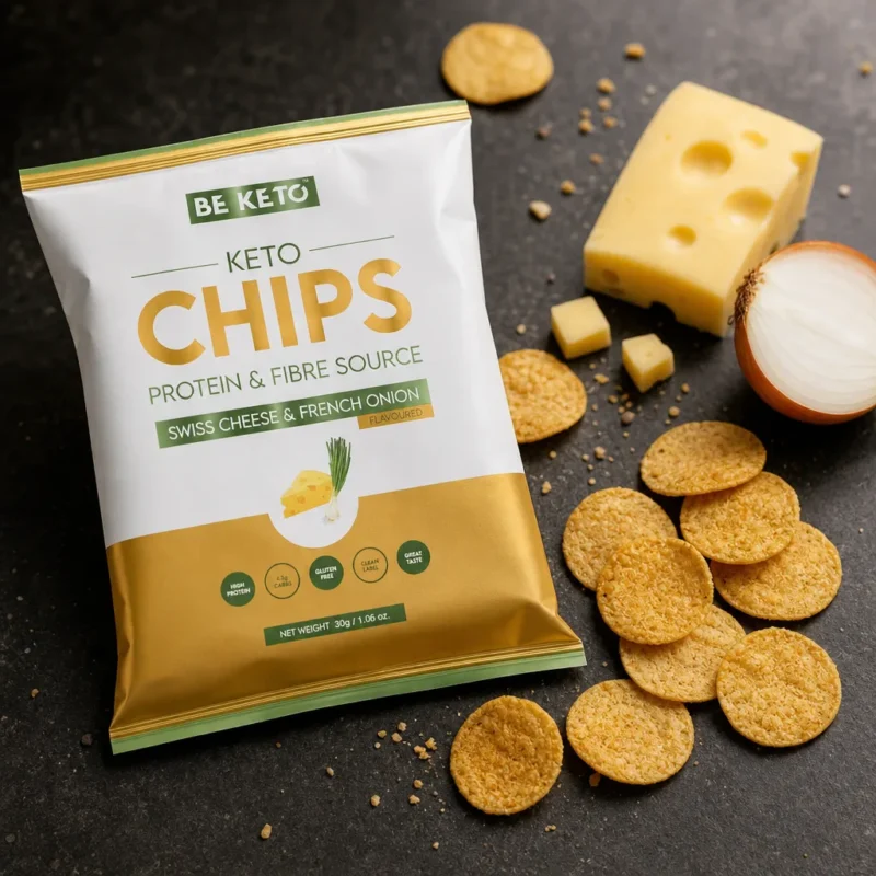 Keto Chipsy – Ser Szwajcarski & Francuska Cebulka 30g