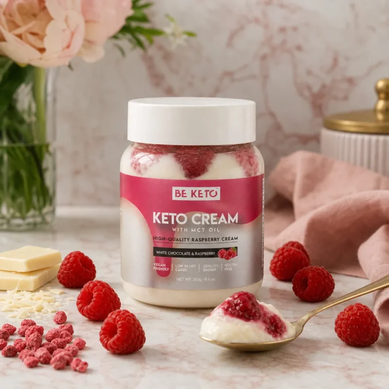 Keto Krem™ Biała Czekolada & Malina 250g