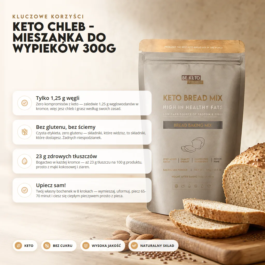 Keto Chleb – Mieszanka do Wypieków 300g