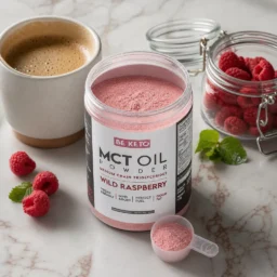 Olej MCT w Proszku – Dzika Malina 300g
