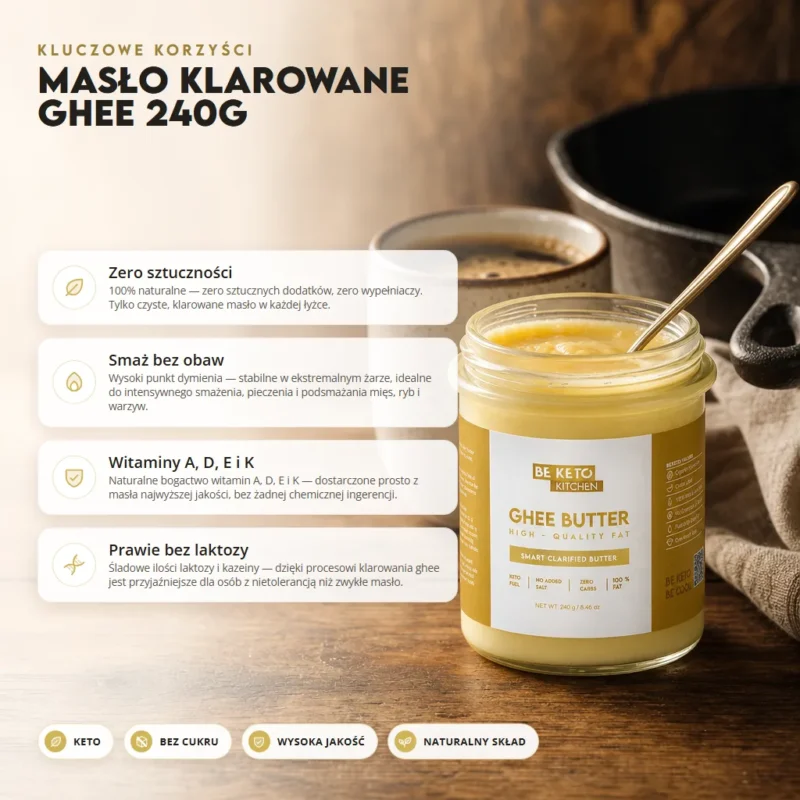 Masło Klarowane Ghee 240g – Benefit Masło Klarowane Ghee 240g