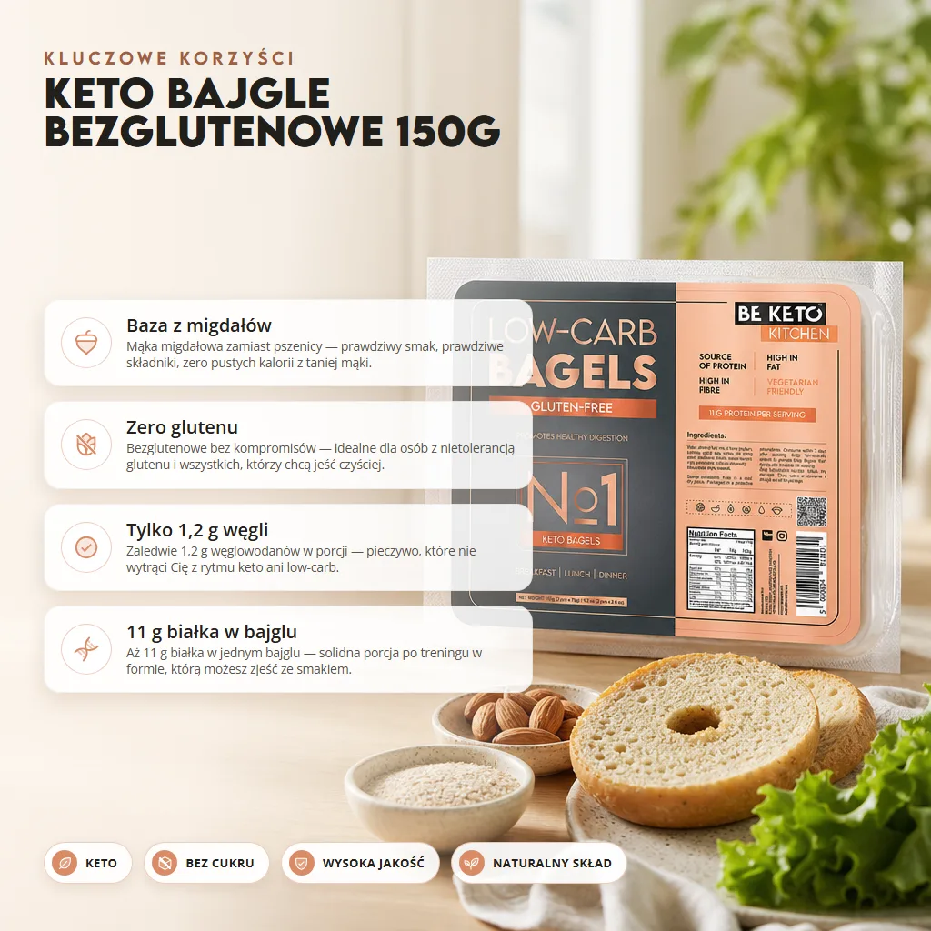 Keto Bajgle Bezglutenowe 150g