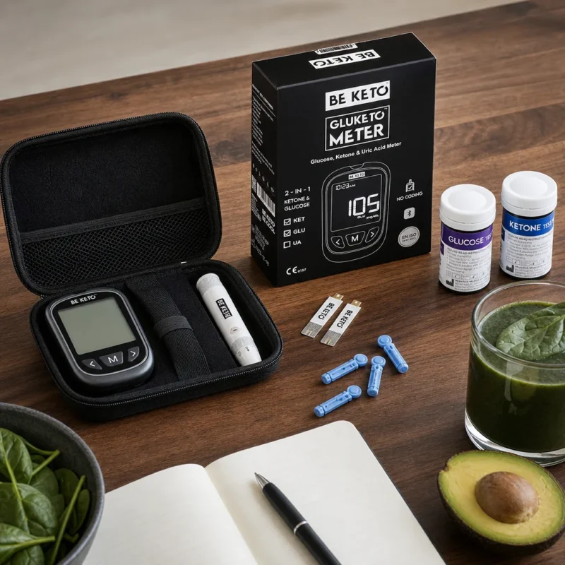 GluKeto Meter – Glukometr & Ketometr (Zestaw Startowy)