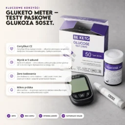 GluKeto Meter – Testy Paskowe Glukoza 50szt.