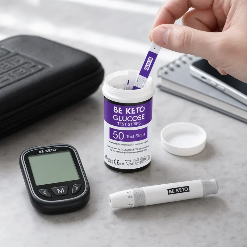 GluKeto Meter – Testy Paskowe Glukoza 50szt.