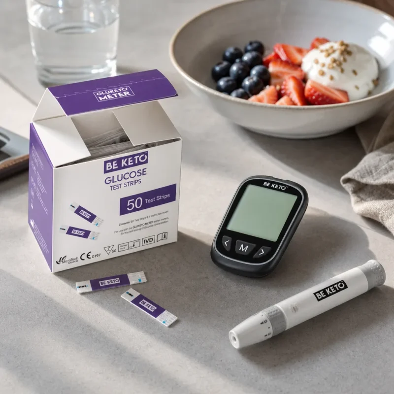 GluKeto Meter – Testy Paskowe Glukoza 50szt.