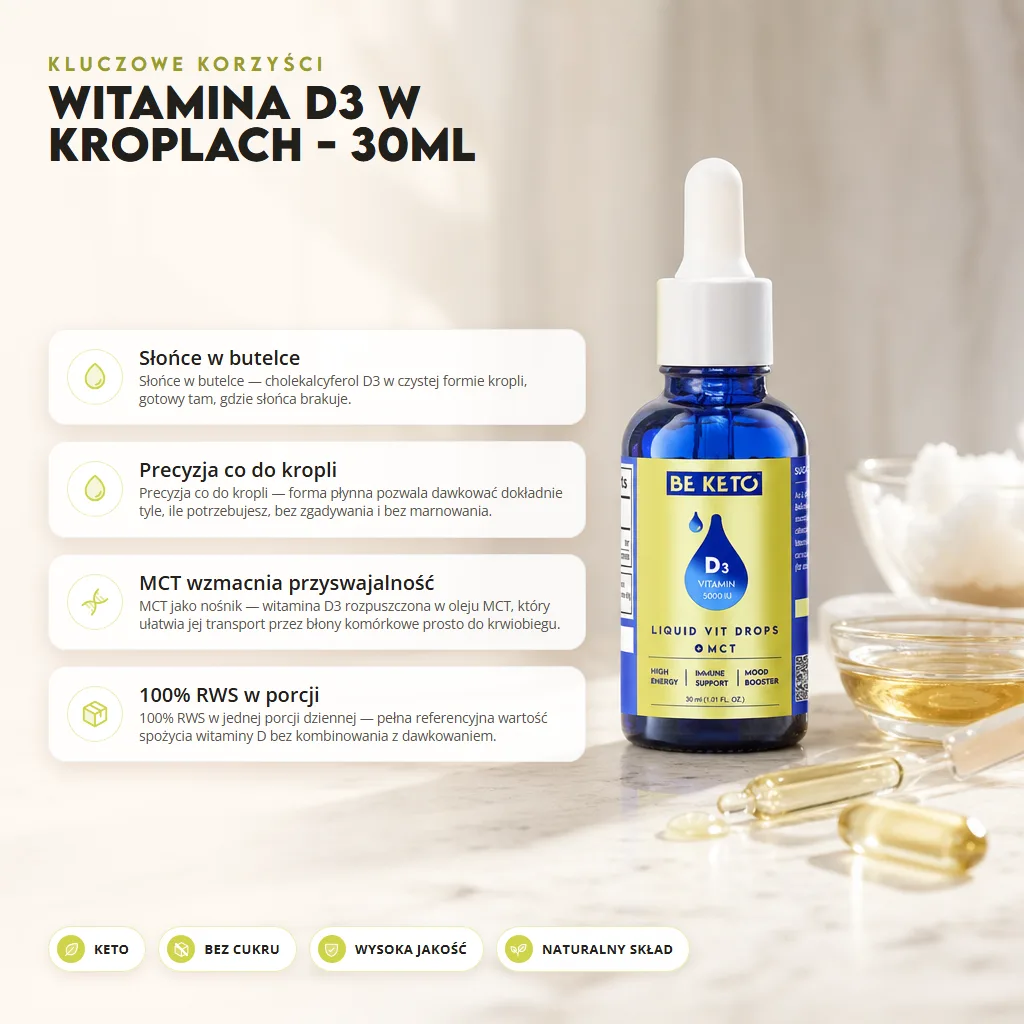 Witamina D3 w Kroplach – 30ml