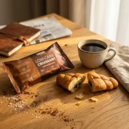 Niskowęglowodanowy Croissant z Nadzieniem Czekoladowym 50g