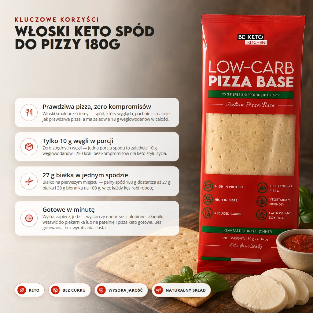 Włoski Keto Spód do Pizzy 180g