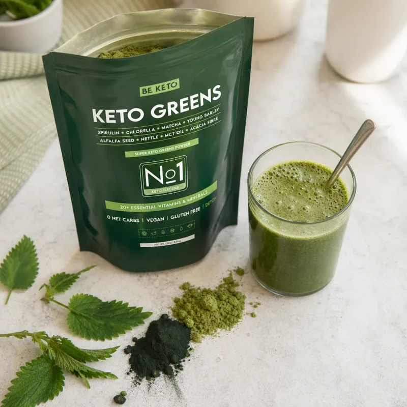 Keto Greens – Zielony Koktajl 250g – Lifestyle 1 Keto Greens – Zielony Koktajl 250g