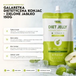 Galaretka Dietetyczna Konjac – Zielone Jabłko 150g – Benefit Galaretka Dietetyczna Konjac – Zielone Jabłko 150g