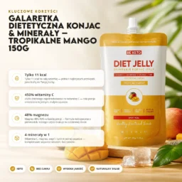 Galaretka Dietetyczna Konjac & Minerały – Tropikalne Mango 150g – Benefit Galaretka Dietetyczna Konjac & Minerały – Tropikalne Mango 150g
