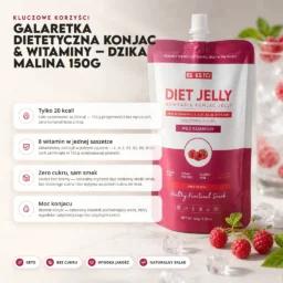 Galaretka Dietetyczna Konjac & Witaminy – Dzika Malina 150g
