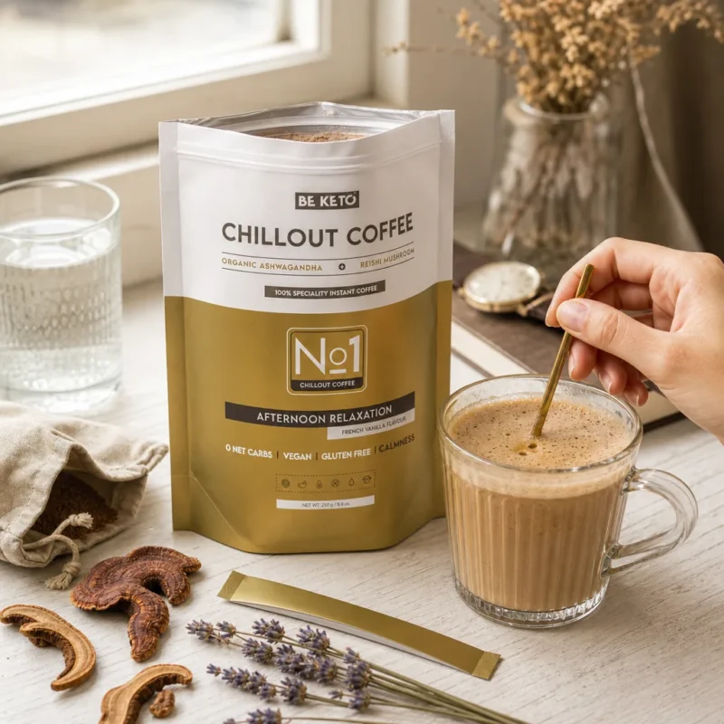 Kawa Rozpuszczalna – Chillout (Reishi & Ashwagandha) – Francuska Wanilia 250g