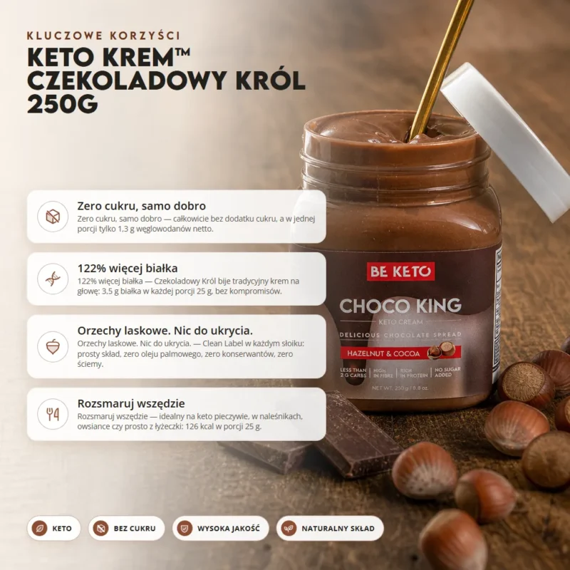 Keto Krem™ Czekoladowy Król 250g