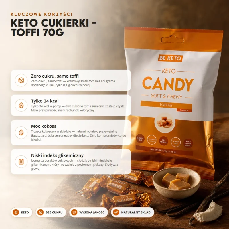 Keto Cukierki – Toffi 70g