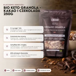 BIO Keto Granola – Kakao i Czekolada 250g