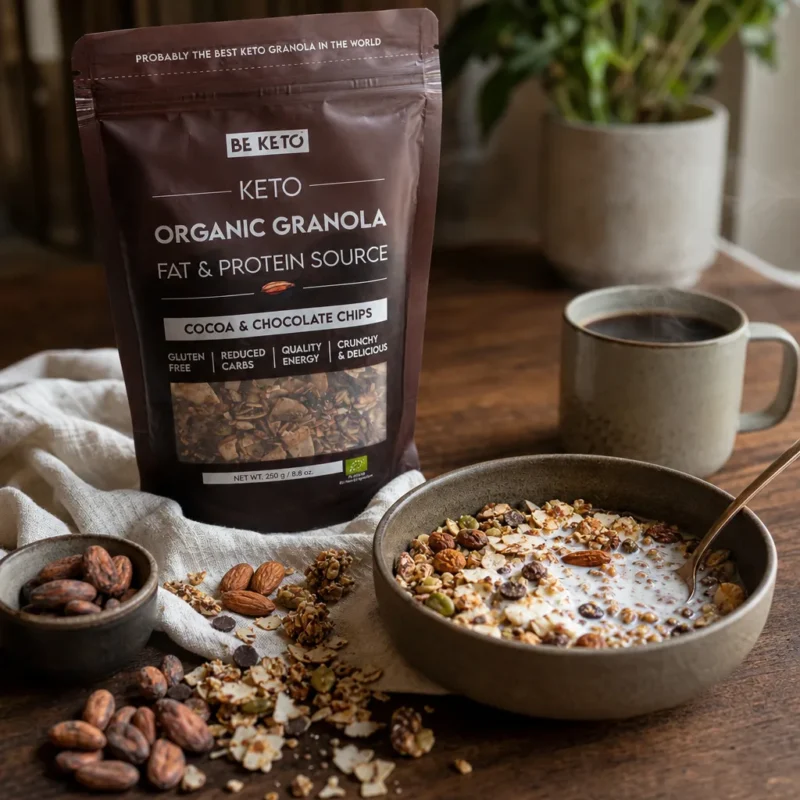 BIO Keto Granola – Kakao i Czekolada 250g