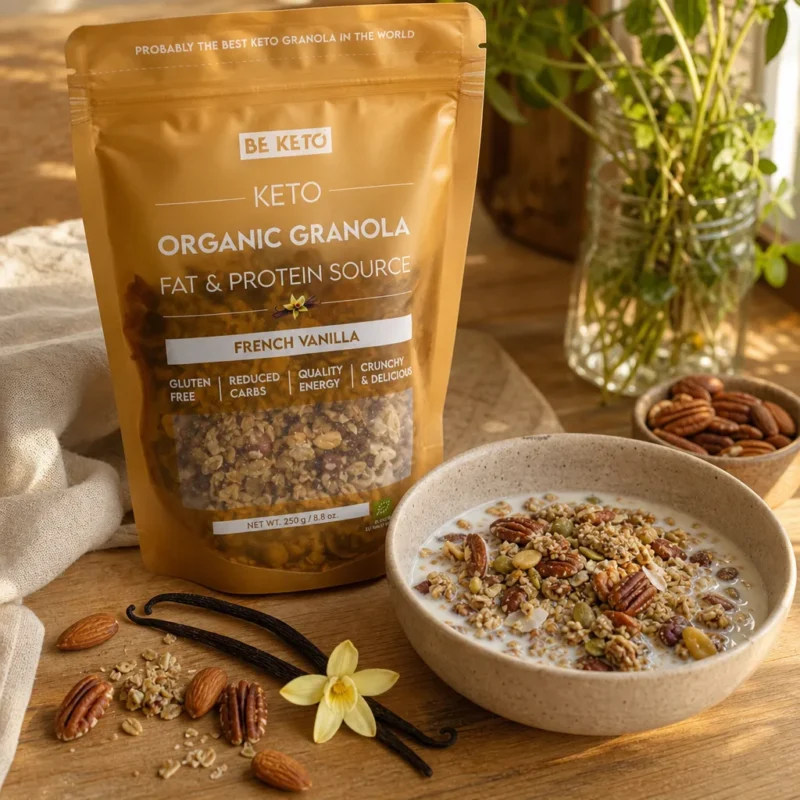 BIO Keto Granola – Francuska Wanilia 250g