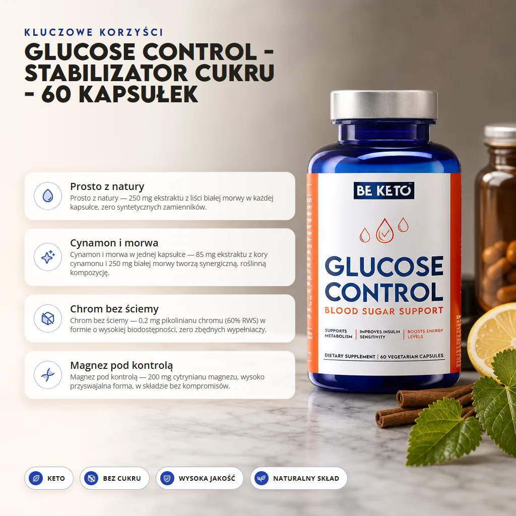 Glucose Control – Stabilizator Cukru – 60 kapsułek