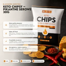 Keto Chipsy – Pikantne Serowe 30g – Benefit Keto Chipsy – Pikantne Serowe 30g
