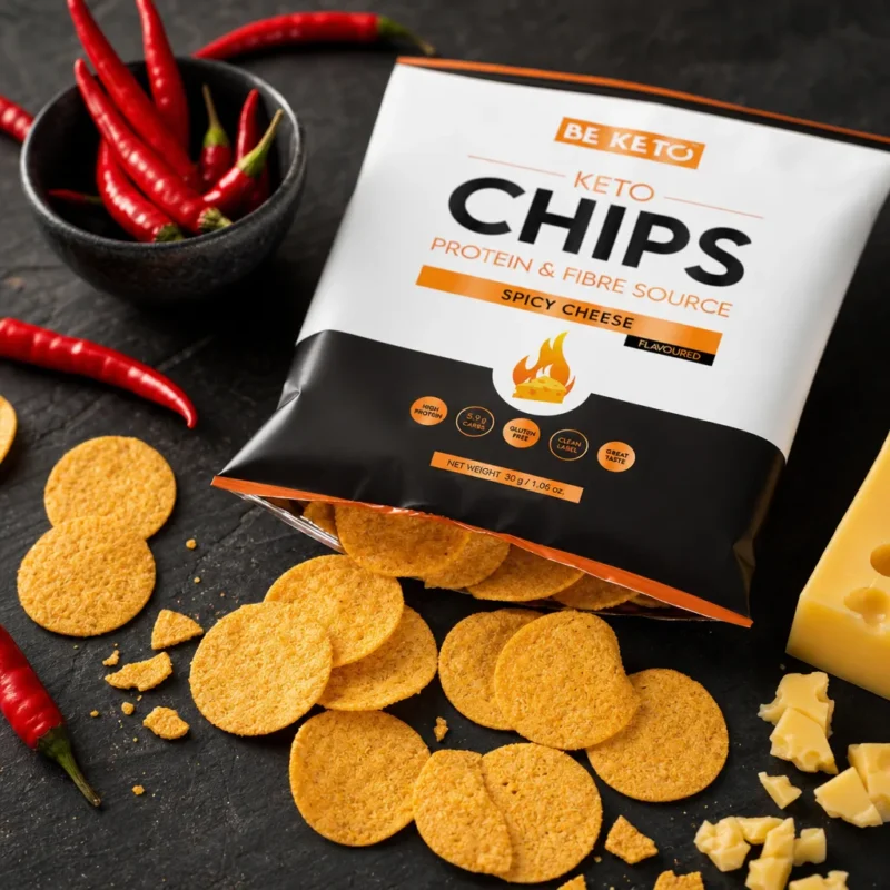 Keto Chipsy – Pikantne Serowe 30g – Lifestyle 2 Keto Chipsy – Pikantne Serowe 30g