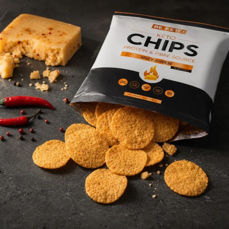 Keto Chipsy – Pikantne Serowe 30g – Lifestyle 4 Keto Chipsy – Pikantne Serowe 30g