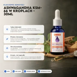 Ashwagandha KSM-66 w Kroplach – 30ml