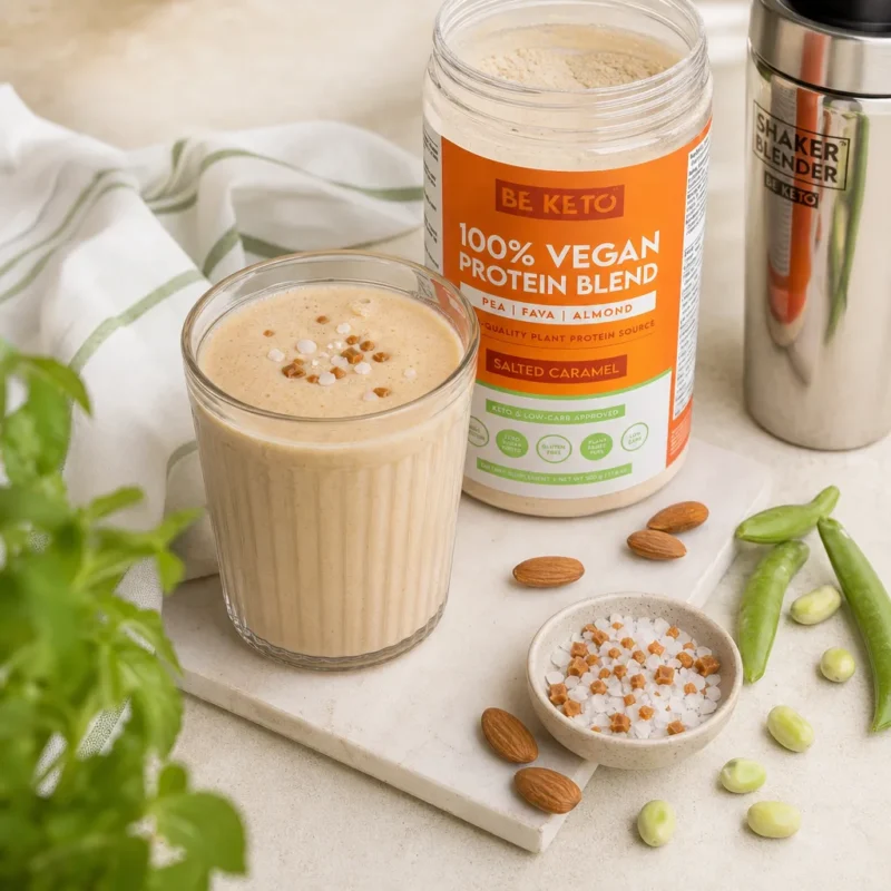 Wegańskie Białko – Słony Karmel 500g – Lifestyle 3 Wegańskie Białko – Słony Karmel 500g