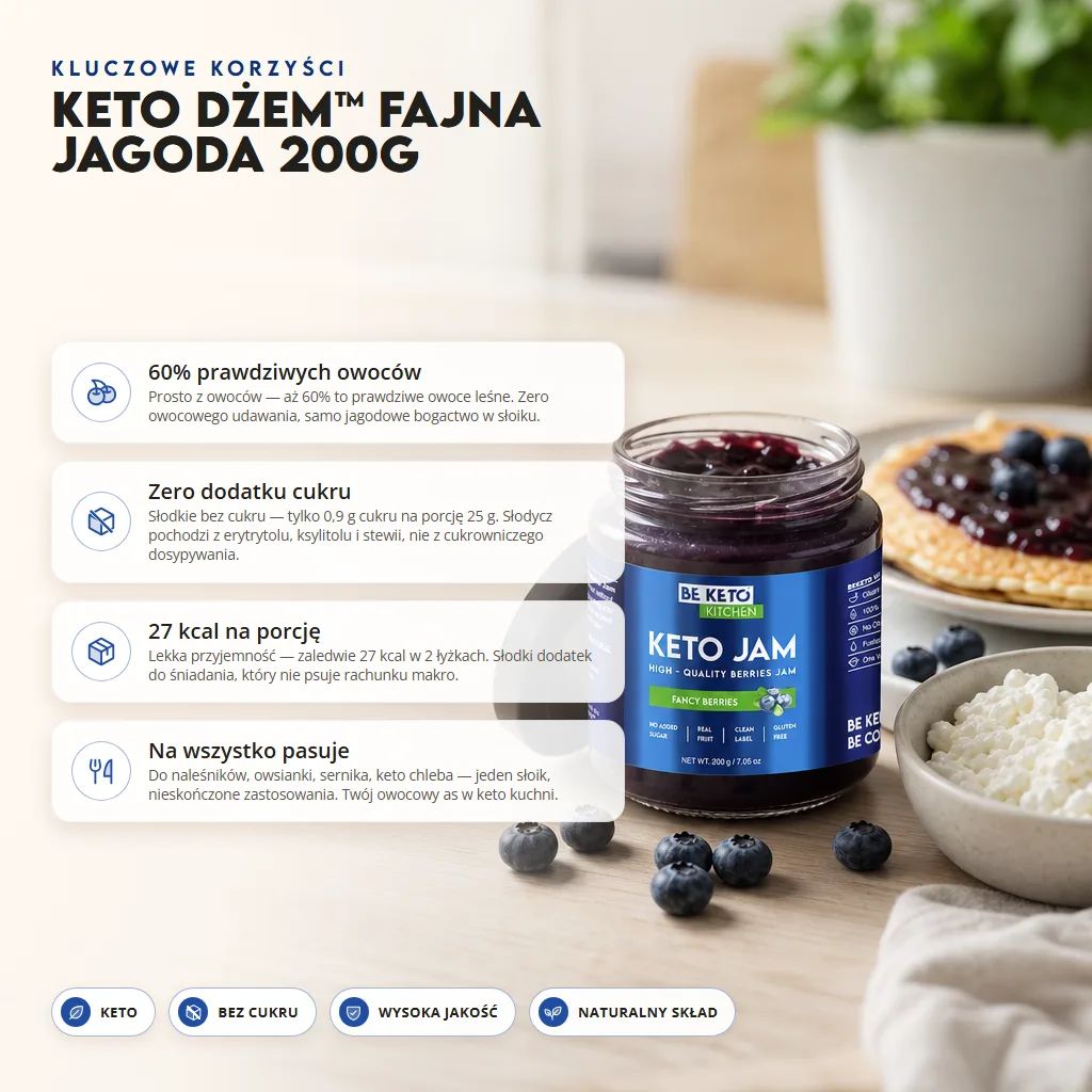 Keto Dżem™ Fajna Jagoda 200g