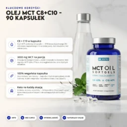 Olej MCT C8+C10 – 90 kapsułek – Benefit Olej MCT C8+C10 – 90 kapsułek