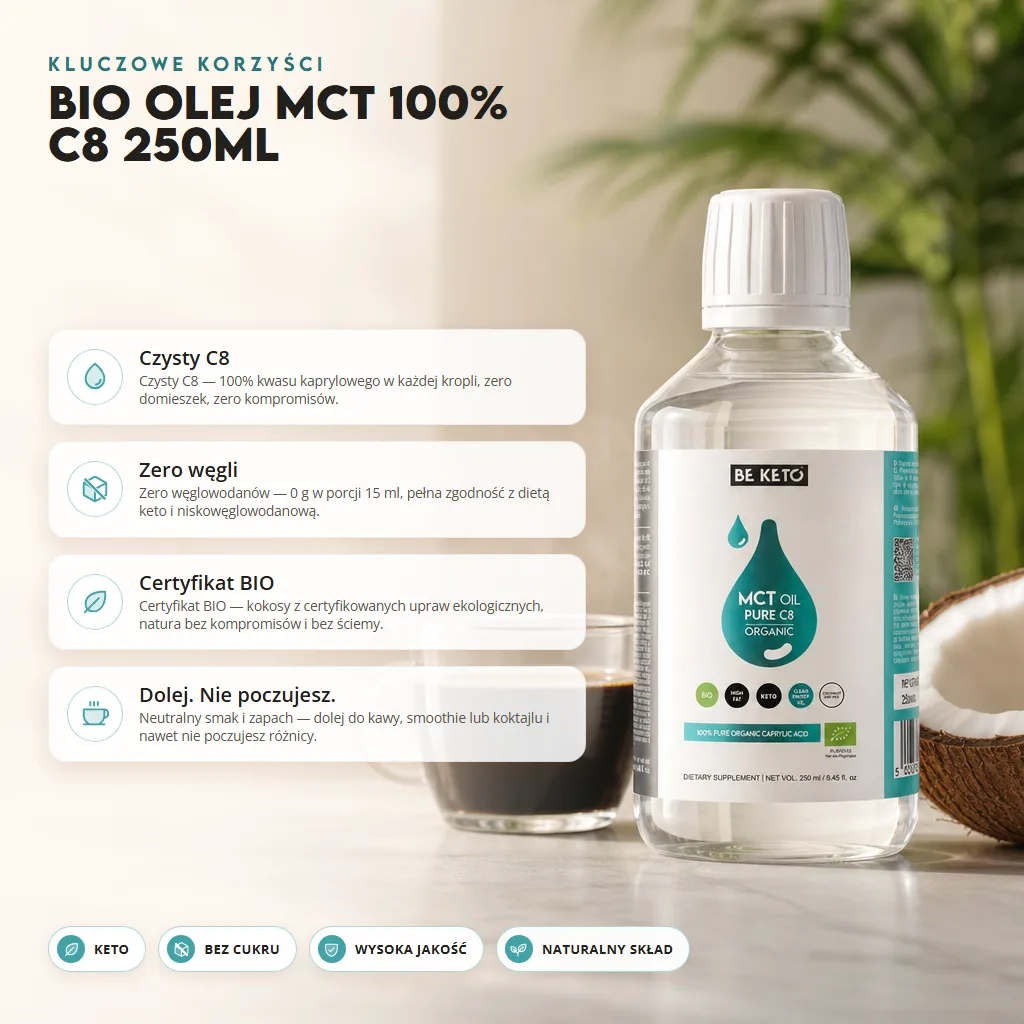 BIO Olej MCT 100% C8 250ml