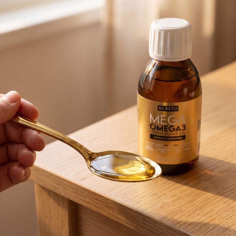 MEGA Omega 3 Wegańska – Olej z Alg – Cytrynowy 150ml