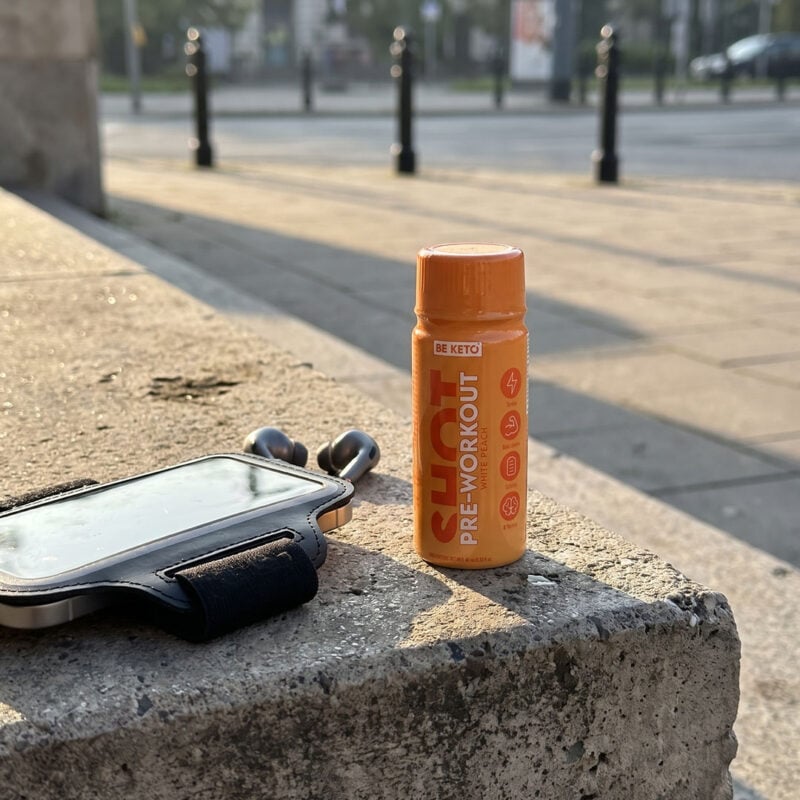 Shot Przedtreningowy – Biała Brzoskwinia