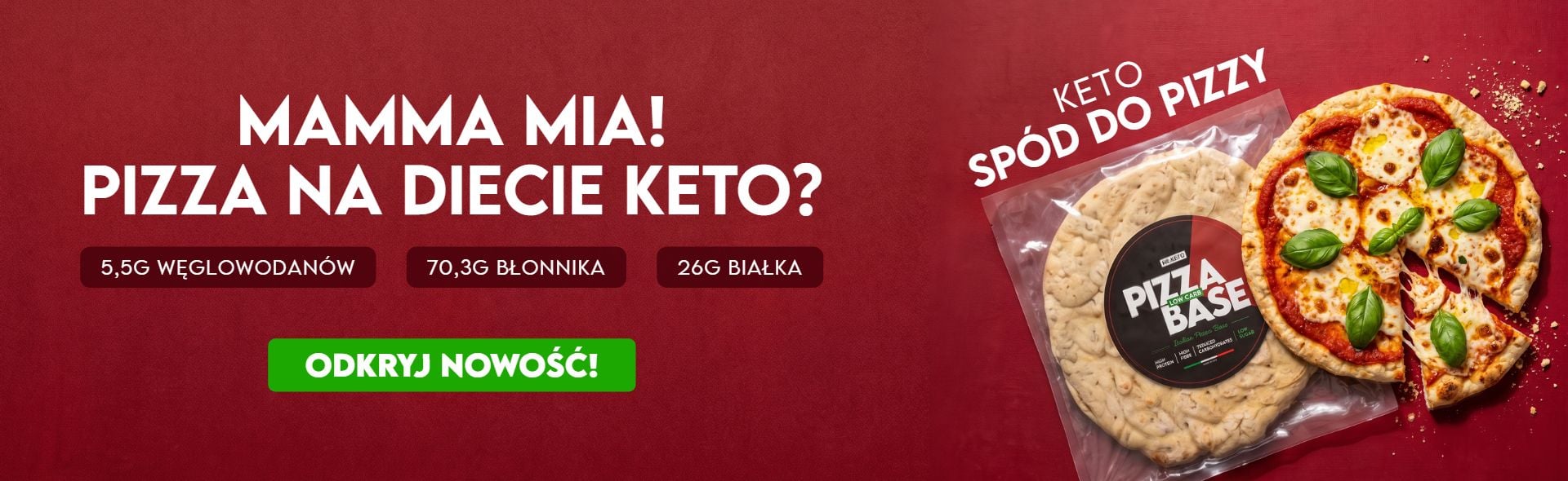 Keto Spod do Pizzy 190g Desktop PL